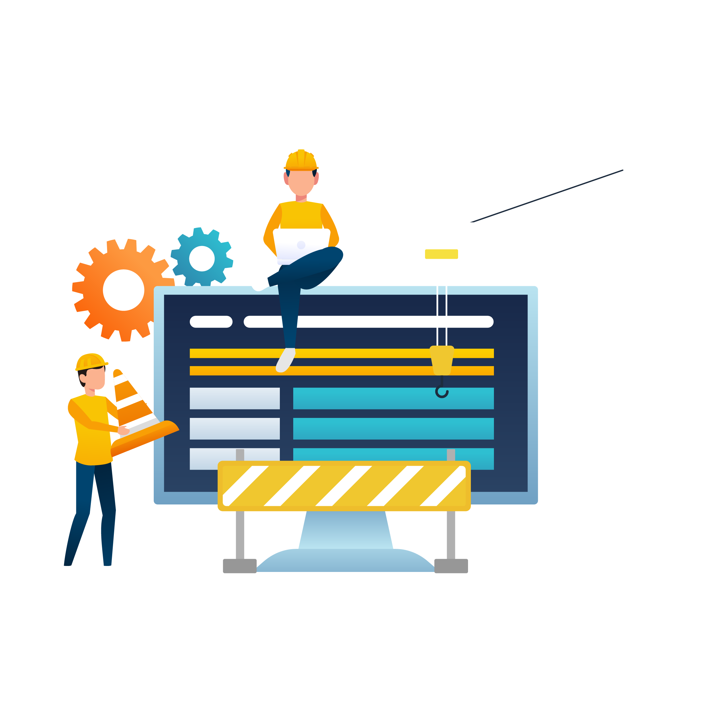 elements of modern maintenance construction,imaage of website under maintenance